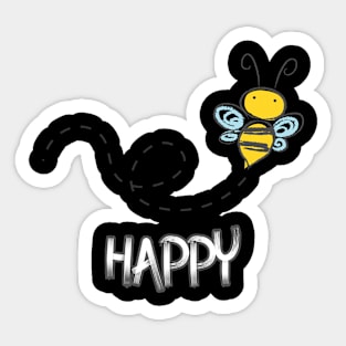 Bee happy Sticker